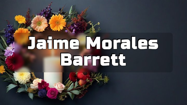 Jaime Morales Barrett, Derby, Connecticut